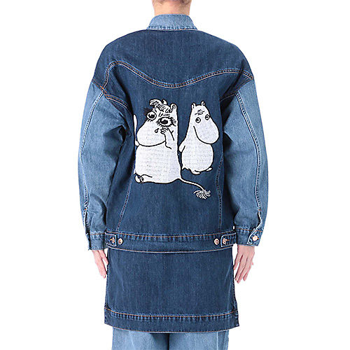 DENIM JACKET WITH MOOMIN EMBROIDERY
