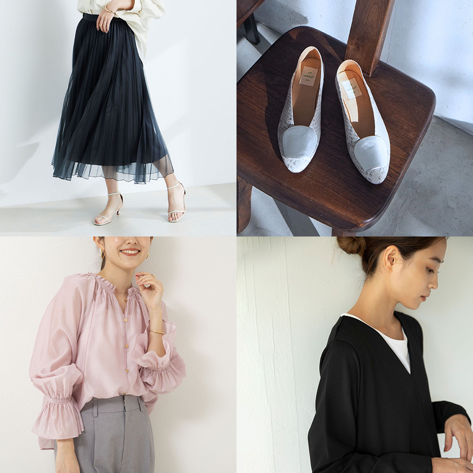 5.8万♡EPOCAエポカ Marisol掲載♡ペールパンテールスカート♡ピンク セール】 ストレッチウールフラノ プリーツスカート （ロング