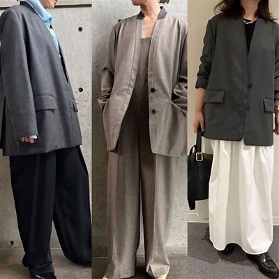 寒暖差の激しい秋にはジャケットが活躍！！【ESLOW】ノーカラー