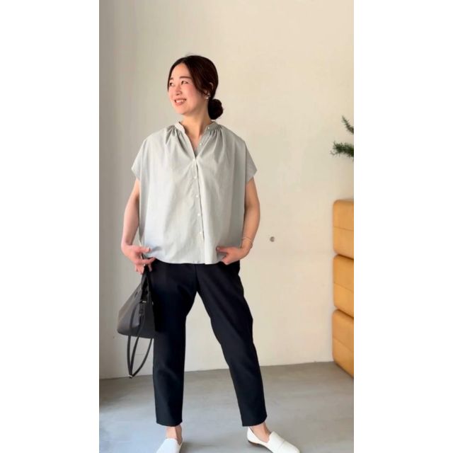 OURHOME サラッと涼しい二の腕すっきりブラウス サラッと涼しい二の腕すっきりブラウス – OURHOME