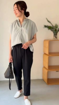 OURHOME サラッと涼しい二の腕すっきりブラウス サラッと涼しい二の腕すっきりブラウス – OURHOME