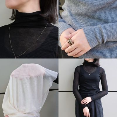 Scye×eclat(サイ×エクラ)の【宮崎桃代さん別注】ヘンリーネック