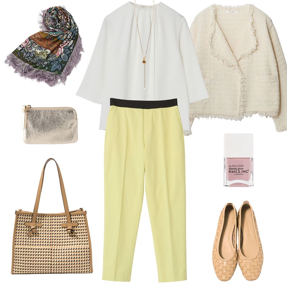 【50代 週末コーデ】リュクスなカシミア混ケープを主役に冬のマリンカジュアル＃Jマダムのおしゃれ