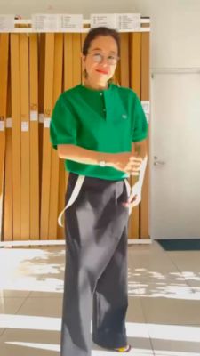 Scye×eclat(サイ×エクラ)の【宮崎桃代さん別注】ヘンリーネック