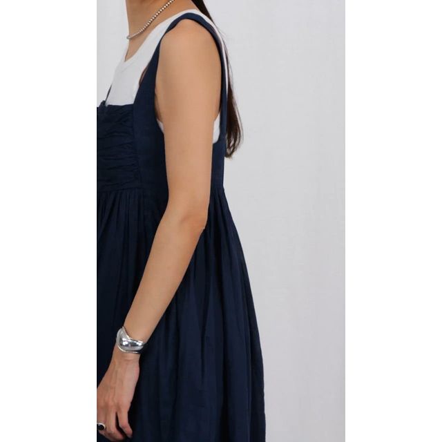 ne Quittez pas(ヌキテパ)の【別注】COTTON ORGANZA SLEEVELESS DRESS