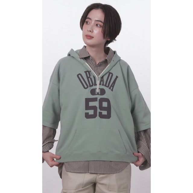 Oblada(オブラダ)の【HPS別注】HALF ZIP HOODIE通販 | 集英社HAPPY