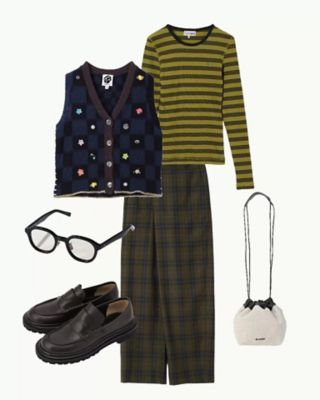 週末お値下げ❗️美品　ボリューム感が可愛いジレ styling レディースのトップスその他(ベスト・ジレ) 30代40代50代大人の