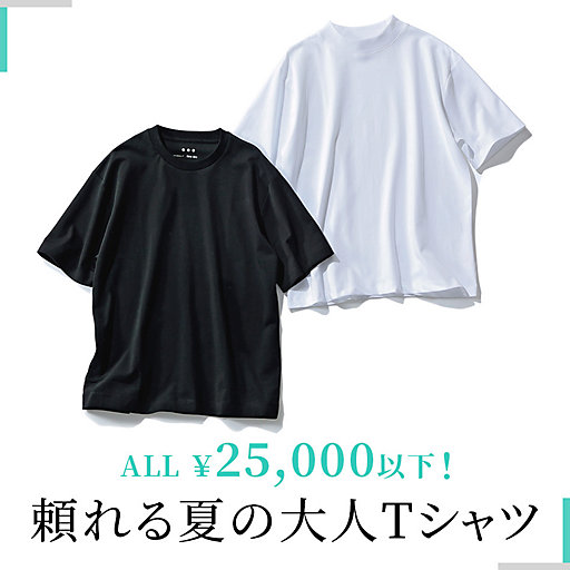 ALL ¥25,000以下！ 頼れる夏の大人Tシャツ