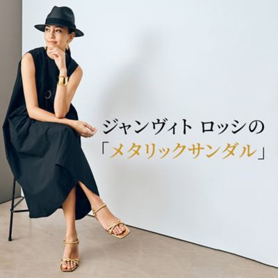 ジャンヴィト ロッシの「メタリックサンダル」