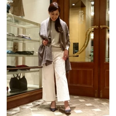 【美品】AK＋1 by EFFE BEAMS ウール ラップコート 38 グレー EFFE BEAMS（エッフェ ビームス）のコート通販アイテム検索｜BEAMS