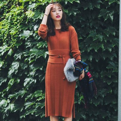 バイヤー Eri おしゃれで万能 1枚で着られる ニットワンピース が手放せない 30代40代50代大人の通販 Happy Plus Store