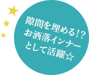 隙間を埋める!?お洒落インナーとして活躍☆