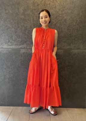 週末SALE【新品】ne Quittez pas ダブルガーゼロングワンピース赤 楽天市場】ne Quittez pas (ヌキテパ) ロング ワンピース Cotton