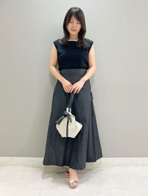 新品タグ付きポケットフリルジャンパースカート Maglie par ef-de フロントあきフリルジャンパースカート | metamorphose temps de