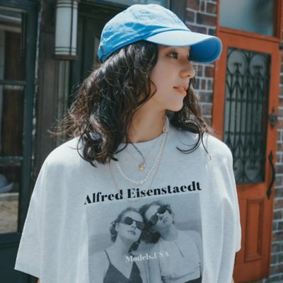 mizuiro ind(ミズイロインド)のボーダードレープスリーブTシャツ