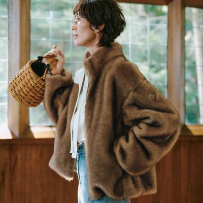 Whim Gazette(ウィム ガゼット)のハンソデTWEEDYニットプル