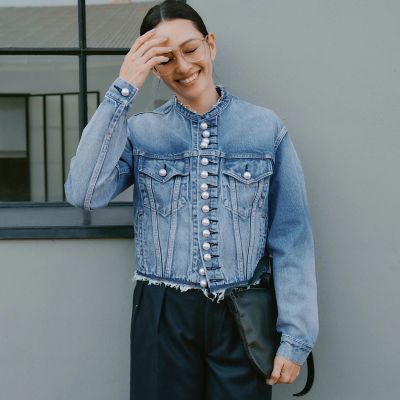 CINOH(チノ)のDENIM PEARL BUTTON JACKET通販 | 集英社HAPPY PLUS STORE