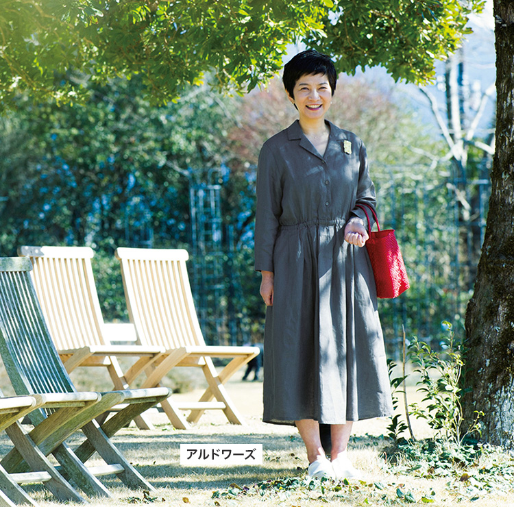 フォグリネンワーク 後藤由紀子さん コラボ ワンピース - ロングワンピース