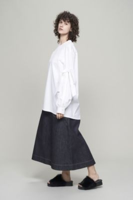 STUDIO NICHOLSON ADA RA DENIM A－LIN SKIRT