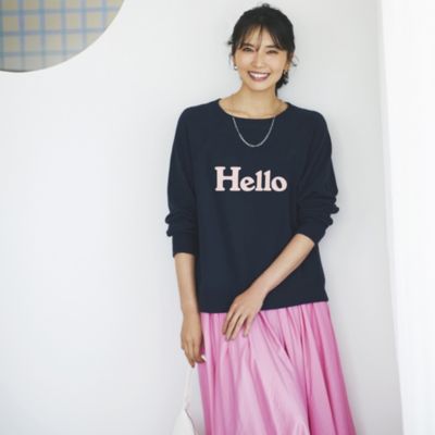 MADISONBLUE(マディソンブルー)のHELLO SWEAT L／S URAKE DYED通販