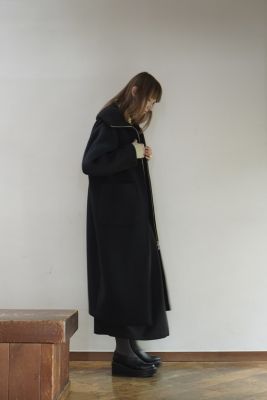 CLANE(クラネ)のRIB COLLAR WOOL LONG COAT通販 | 集英社HAPPY PLUS STORE