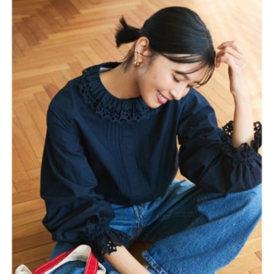 Shinzone(シンゾーン)のLACE COLLAR BLOUSE通販 | 集英社HAPPY PLUS STORE