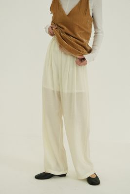 CLANE(クラネ)のSHEER STRAIGHT PANTS通販 | 集英社HAPPY PLUS STORE