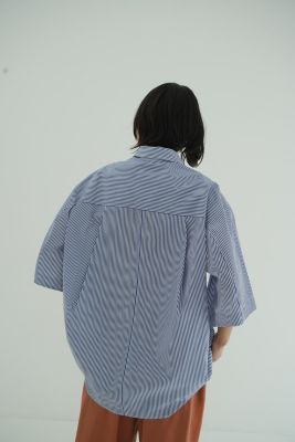 HALF SLEEVE HUGE SHIRTS サイズ1 ストライプ HALF SLEEVE HUGE SHIRTS -STRIPE- – OBLIGE