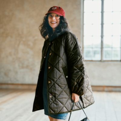 MACKINTOSH マッキントッシュ レディース キルティングコート ブラック サイズ38 MACKINTOSH マッキントッシュ レディースキルティングコート 34 美品