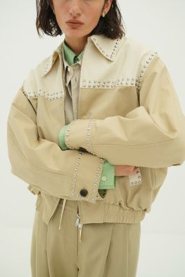 CLANE(クラネ)のW COLOR STUDDED DRIZZLER JACKET通販 | mirabella