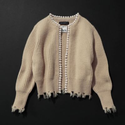 MADISONBLUE(マディソンブルー)のPEARL DAMAGE CD BRITISH WOOL KNIT