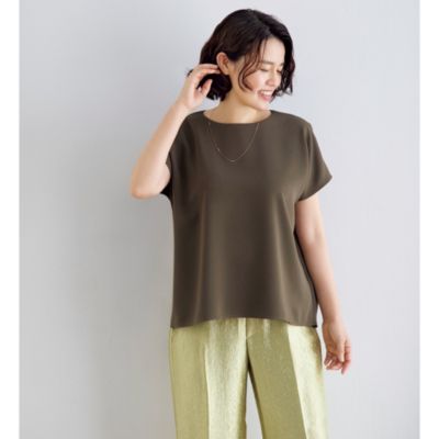 E by eclat(イーバイエクラ)の【とろみ】コクーンブラウス通販