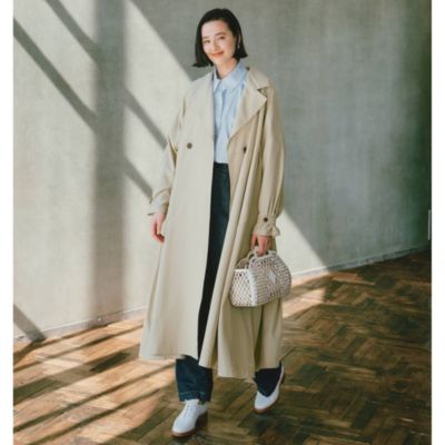 CLANE - BACK GATHER DRESS TRENCH COAT - ロングコート