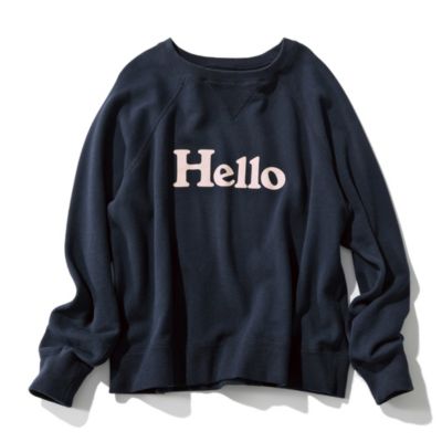 MADISONBLUE HELLO SWEAT L／S URAKE DYED