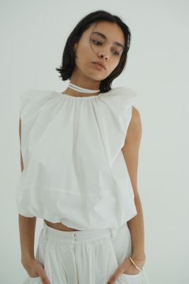 CLANE(クラネ)のW FACE SLEEVELESS RIBBON TOPS通販 | mirabella