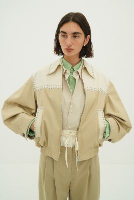 CLANE(クラネ)のW COLOR STUDDED DRIZZLER JACKET通販 | mirabella