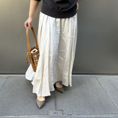 ATON(エイトン)のリネンギャザースカート通販 | 集英社HAPPY