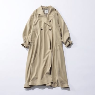 7,140円新品  BACK GATHER DRESS TRENCH COAT CLANE