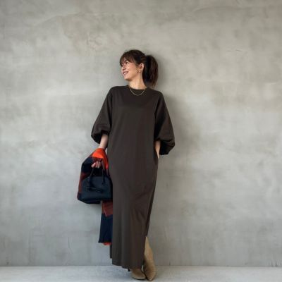 M7days(エムセブンデイズ)の【伊藤真知さんコラボ】ボリューム袖ワンピース通販 eclat premium（エクラプレミアム）