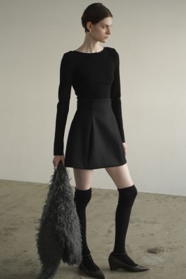 clane CONSTRUCTIVE MINISKIRT ブラック 0サイズ CLANE(クラネ clane CONSTRUCTIVE MINISKIRT ブラック 0サイズ CLANE(クラネ
