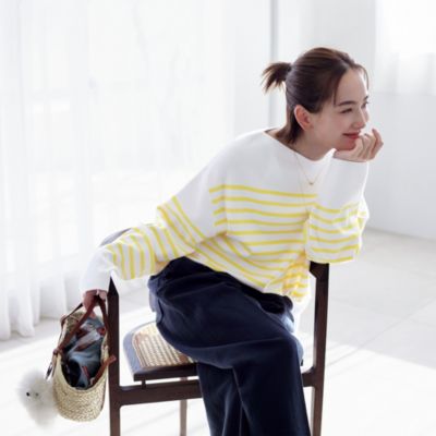 モデルサイズ:157cm/イエロー/着用サイズ:F/ LEE掲載