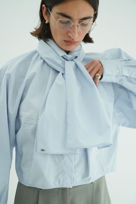 トップス CLANE RIBBON TIED COMPACT SHIRTS CLANE(クラネ)のRIBBON TIED COMPACT SHIRTS通販 | 集英社HAPPY PLUS STORE