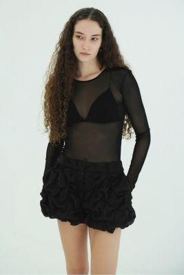 CLANE クラネ　SHEER TULLE TOPS 2026春夏 CLANE(クラネ)のSHEER TULLE TOPS通販 | 集英社HAPPY PLUS STORE