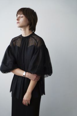 CLANE(クラネ)のSHEER TULLE BALLOON SLEEVE TOPS通販