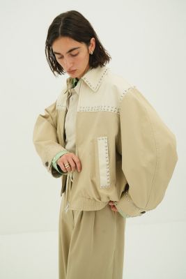 CLANE(クラネ)のW COLOR STUDDED DRIZZLER JACKET通販 | mirabella