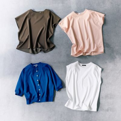 E by eclat(イーバイエクラ)の【とろみ】コクーンブラウス通販