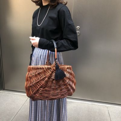 Pale Jute×eclat(ペール ジュート×エクラ)のweekend basket（Wide）＋