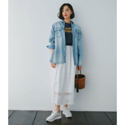 集英社HAPPY PLUS STORE12closet（トゥエルブクローゼット）/【洗える】コットンレーススカート