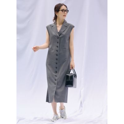 suadeo(スアデオ)の【大草直子さんコラボ】2WAY ジレワンピース通販