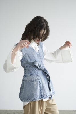 最高最高CLANE PANNIER LINE DENIM BUSTIER ベスト | blog